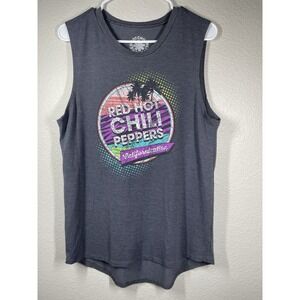 Red Hot Chili Peppers Californication Women Tank Top XL Gray Graphic Print